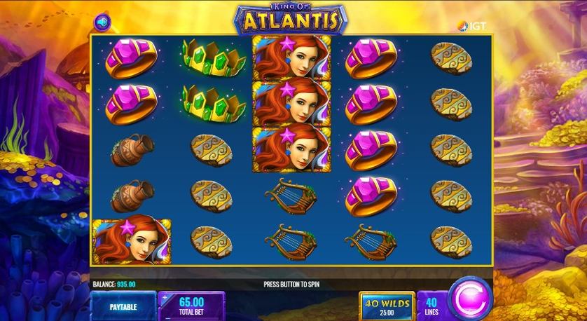 Слоты Vulkan 777 «King of Atlantis» — азартное погружение в греческую тематику